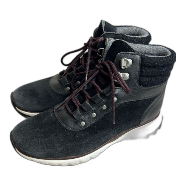 Cole Haan GrandExplore suede leather high ankle hiking boots 6B - Picture 1 of 5